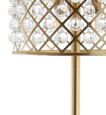 Elizabeth 60" Crystal/Metal LED Floor Lamp - JONATHAN Y